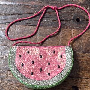 Crewcuts Sparkly Watermelon Kids Bag - Pink and Green